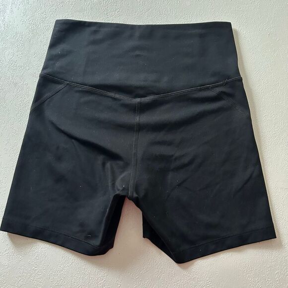 Girlfriend Collective Black High-Rise Compressive Bike Shorts Size Small | Susta - Picture 2 of 7